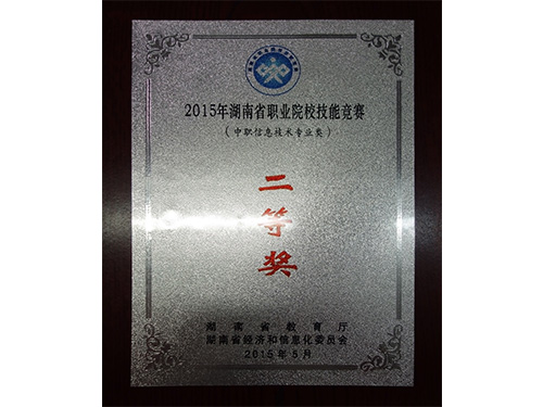 2015年湖南省職業(yè)院校技能競賽（中職信息技術專業(yè)類）-二等獎